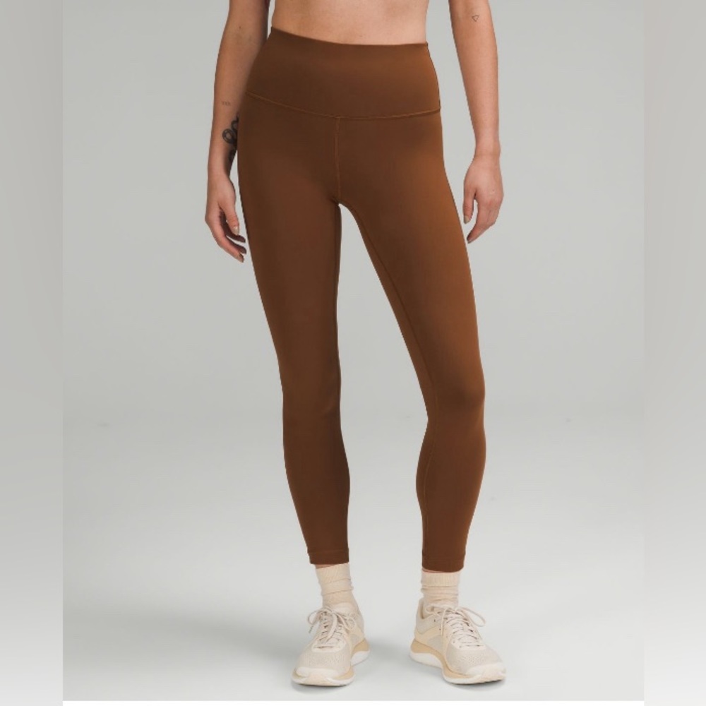 Lululemon wunder train leggings in the color roasted brown size 12/ 25”